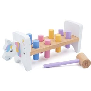 NIB LITTLE LIGHTHOUSE  JUMINI Unicorn Hammer Peg Bench